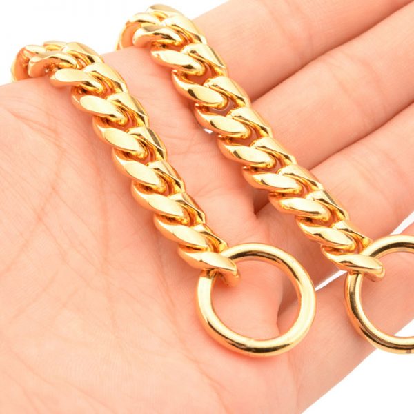 Dog Collar Gold Chain Luxury01